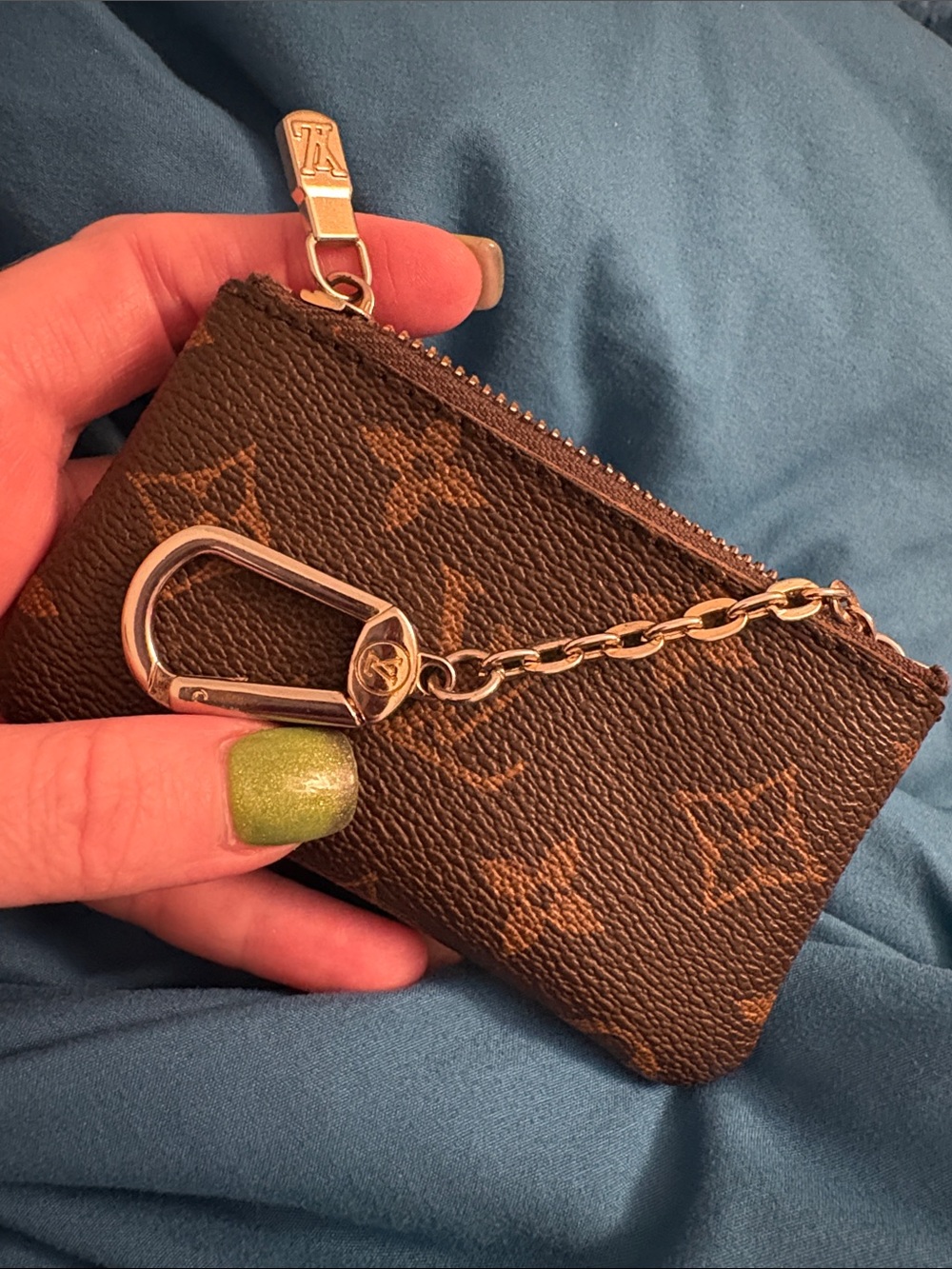 LV Monogram Canvas Coin Pouch - Brown & Tan - Picture 15 of 15